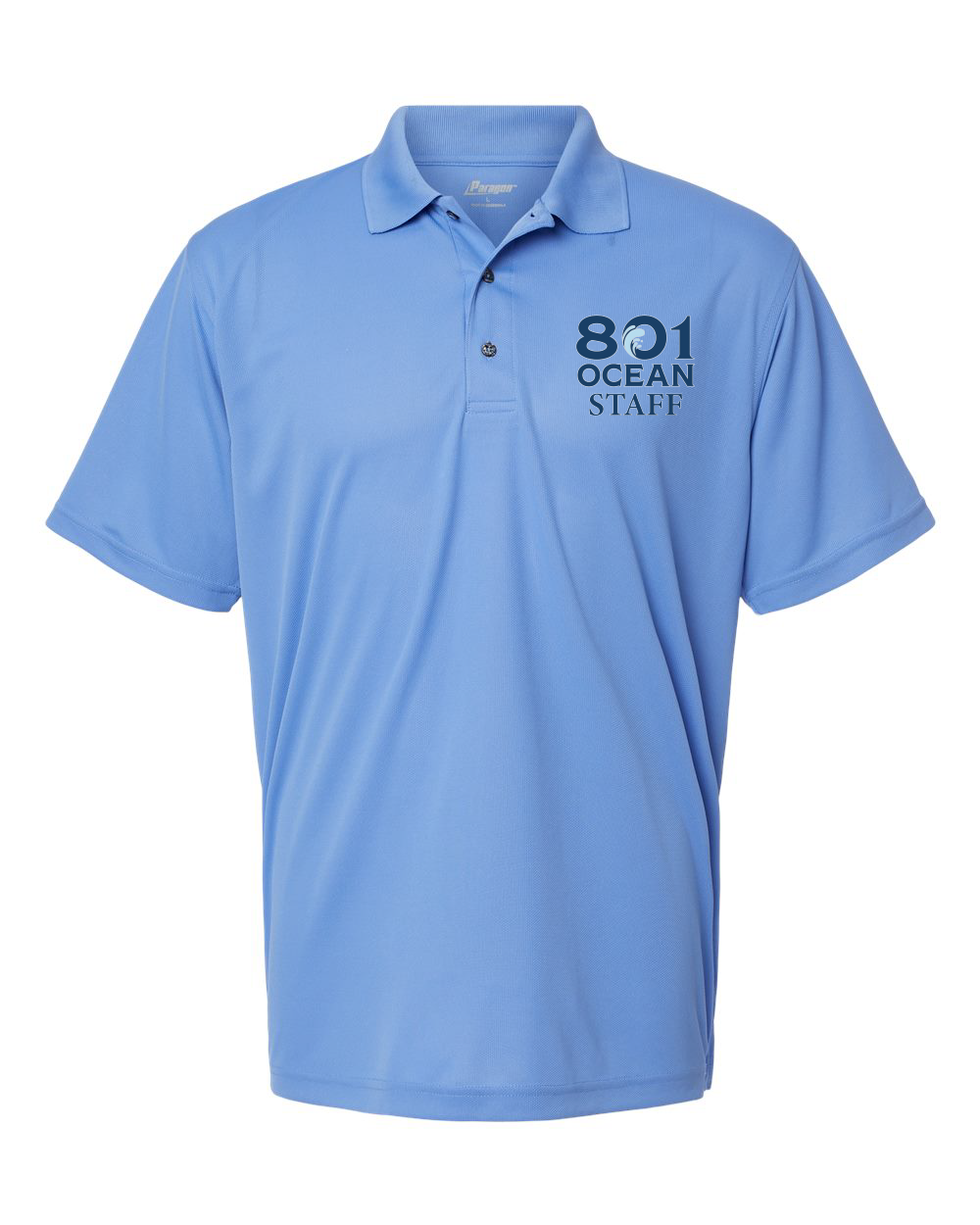 Town of Oak Island 801 Center Staff Men's Performance Mini Mesh Polo - #100