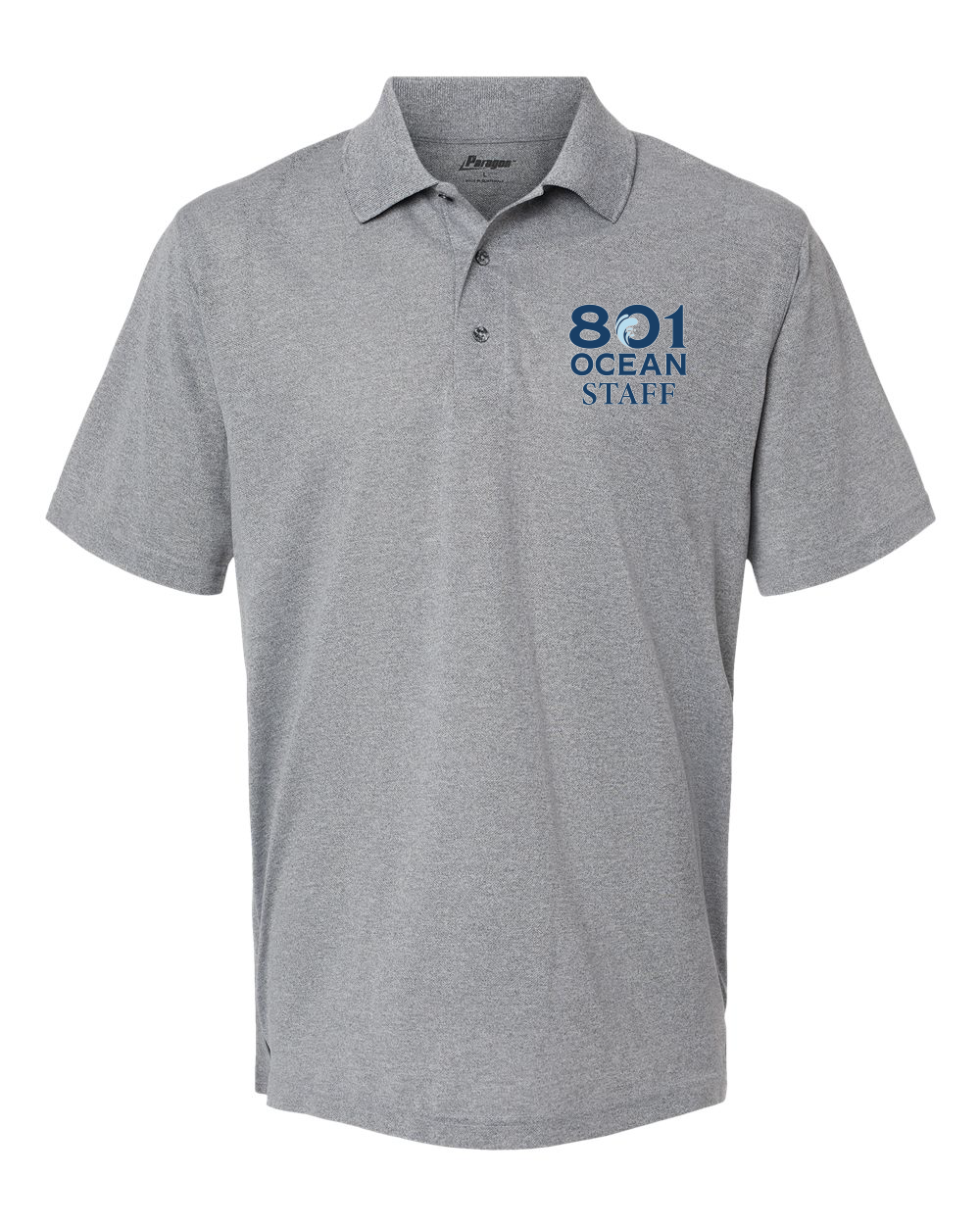 Town of Oak Island 801 Center Staff Men's Performance Mini Mesh Polo - #100