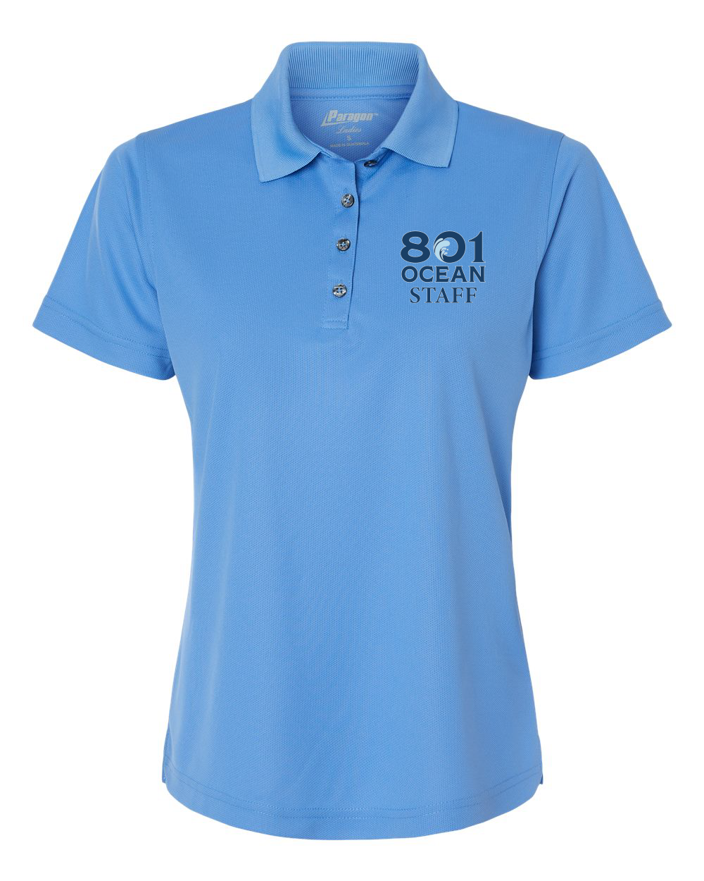 Town of Oak Island 801 Center Staff Women's Performance Mini Mesh Polo - #104
