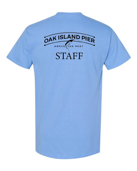 Oak Island Pier Staff Gildan Unisex Heavy Cotton™ T-Shirt - #5000
